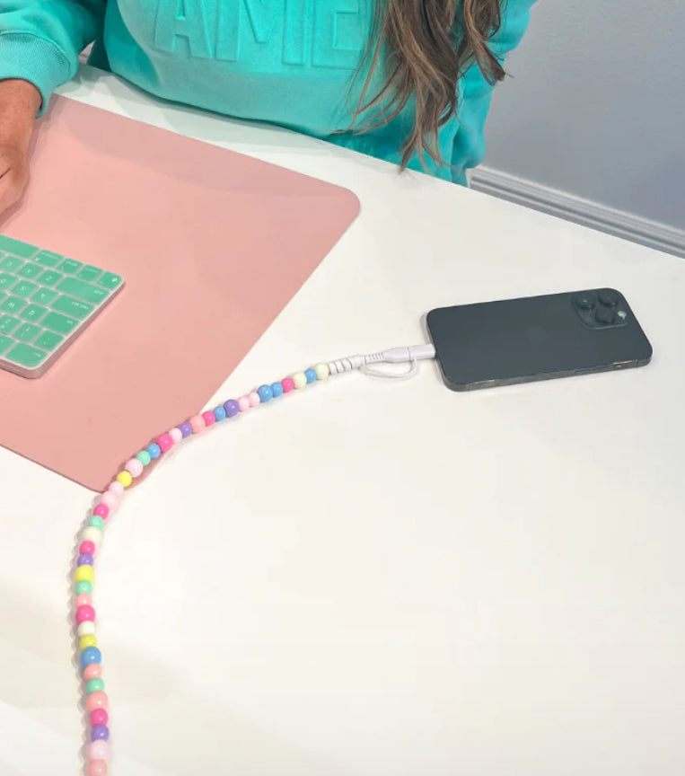 2-in-1 Beaded USB Charger - 5 colors