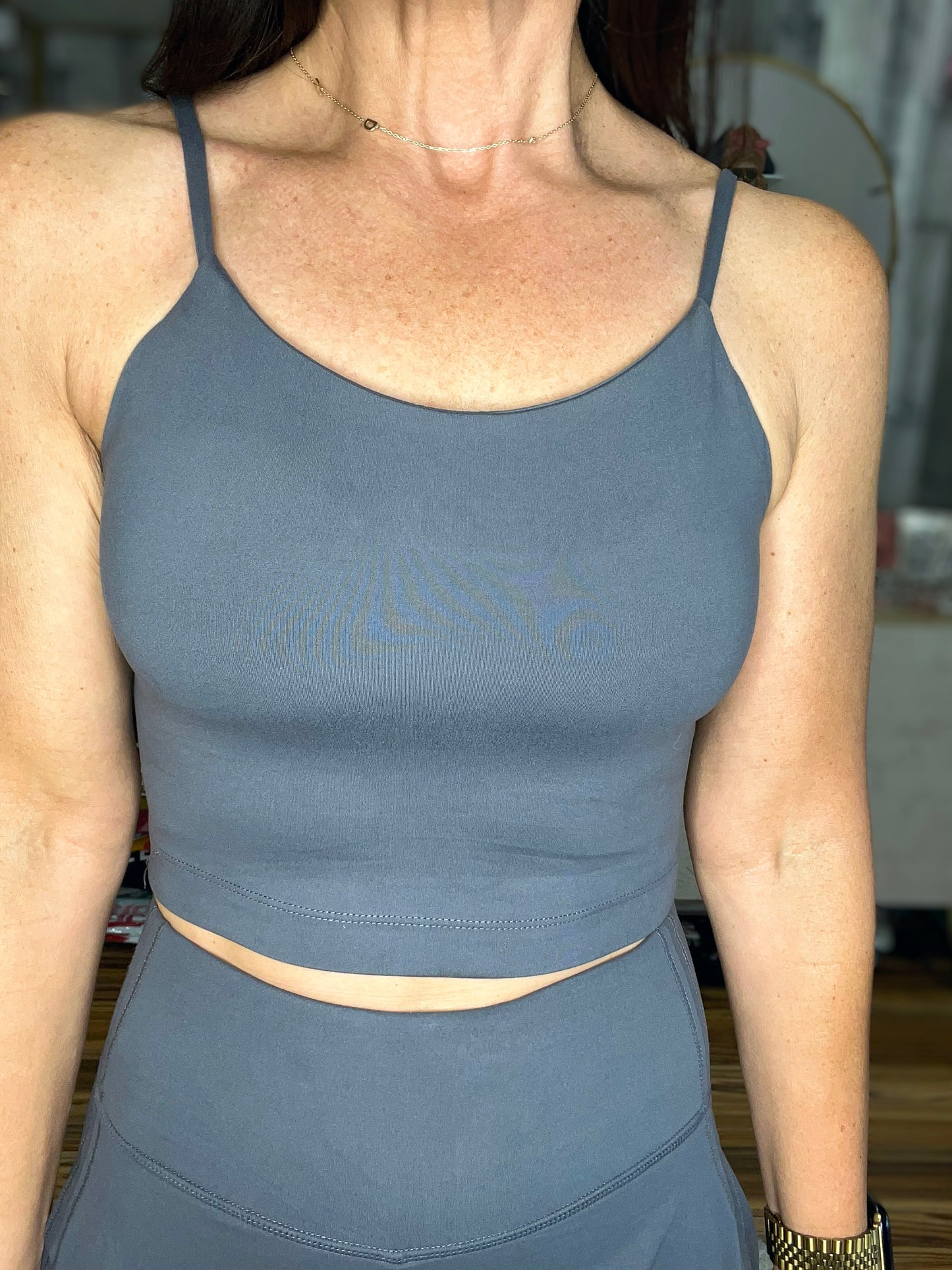 Hot Yoga Tank in Titanium