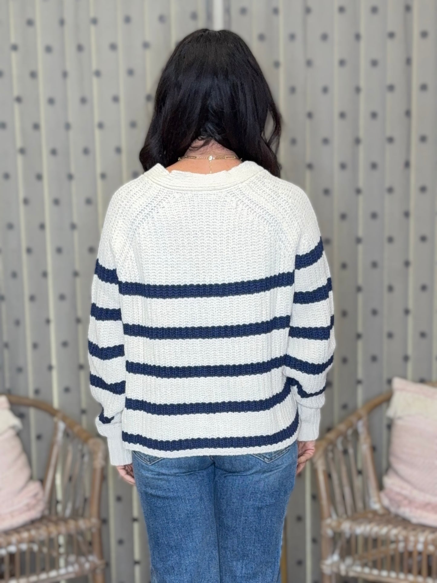 Sail Away Striped Cardigan