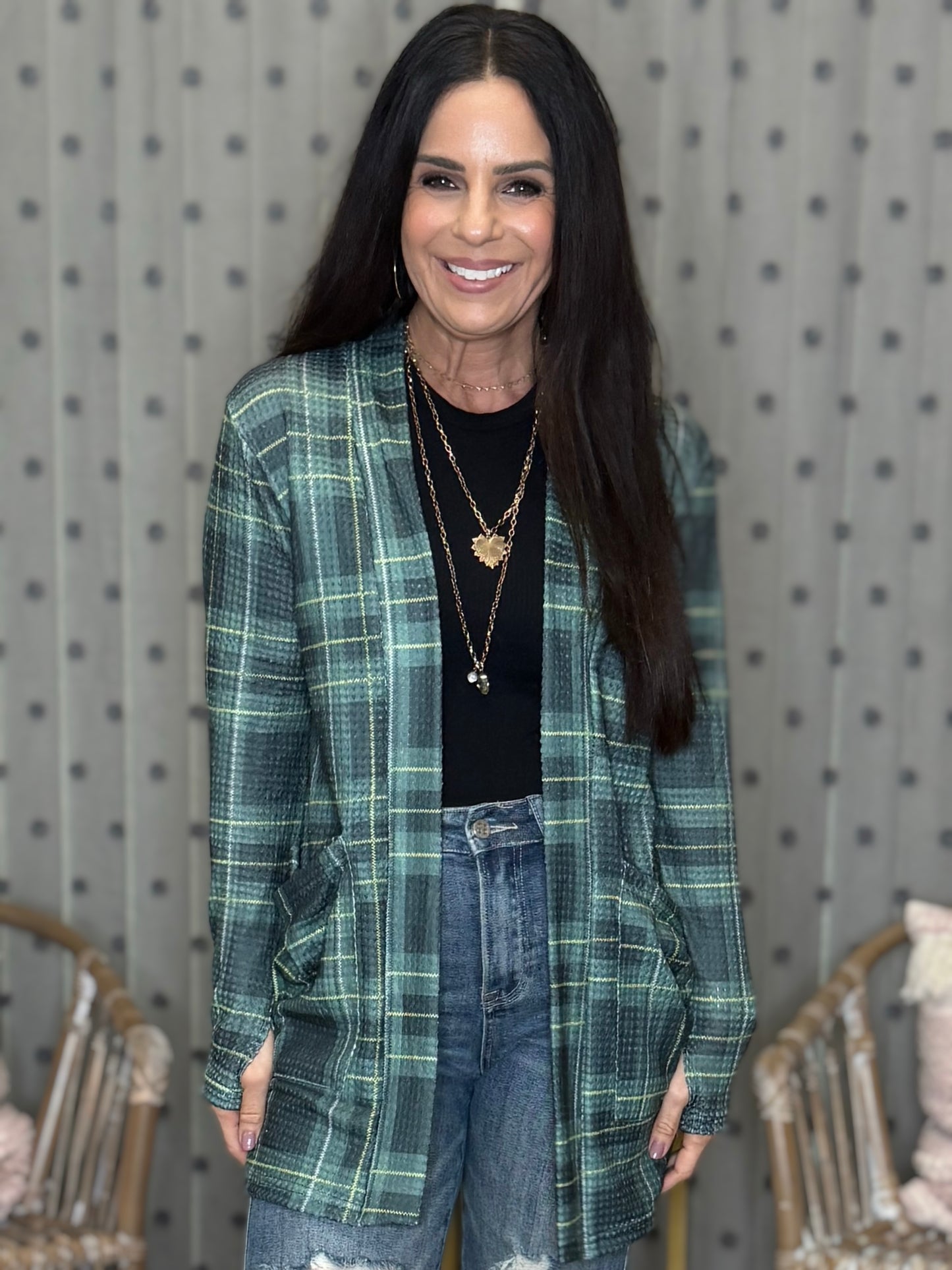 Plaid Lola Cardigans - 3 colors