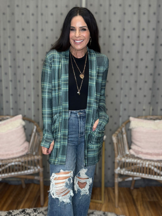 Plaid Lola Cardigans - 3 colors