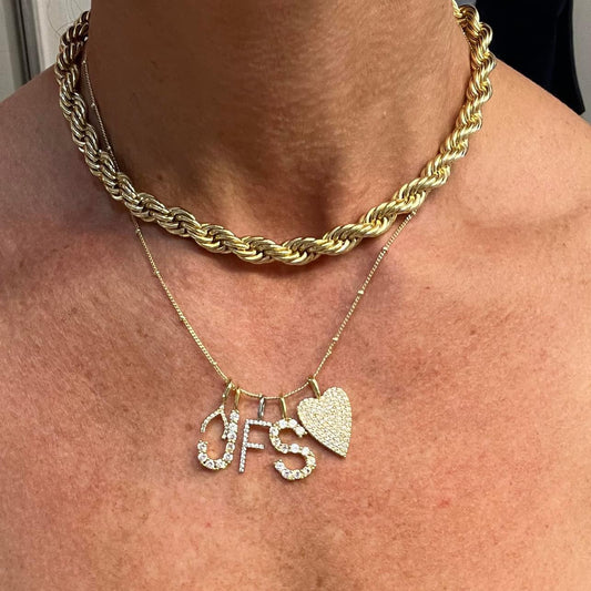 8mm Gold Rope Chain