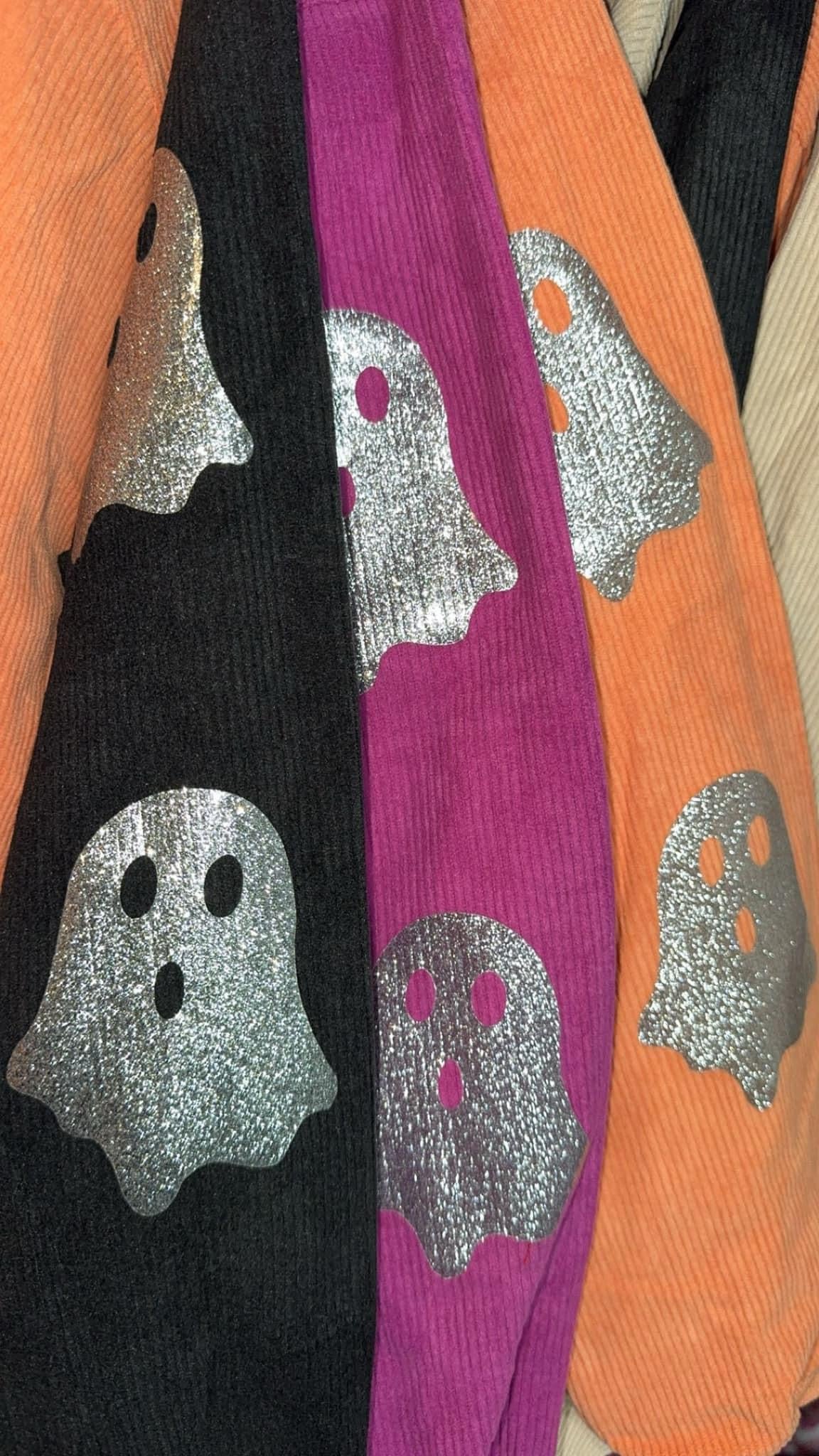 Glitter Ghost Corded Crew - 4 colors