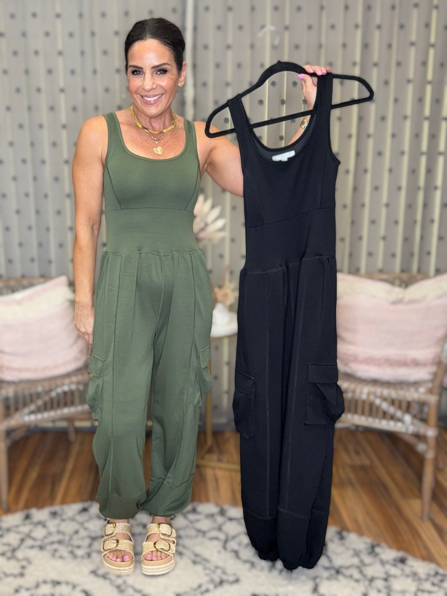 All Set Tank Jumpsuit - 3 colors