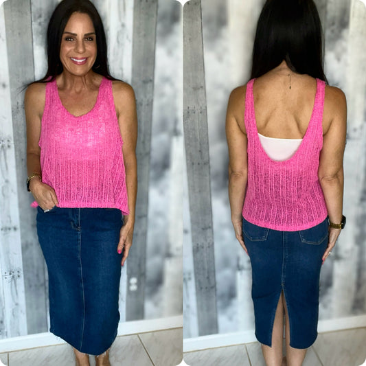 A Major Upgrade Knit V-Neck Tank