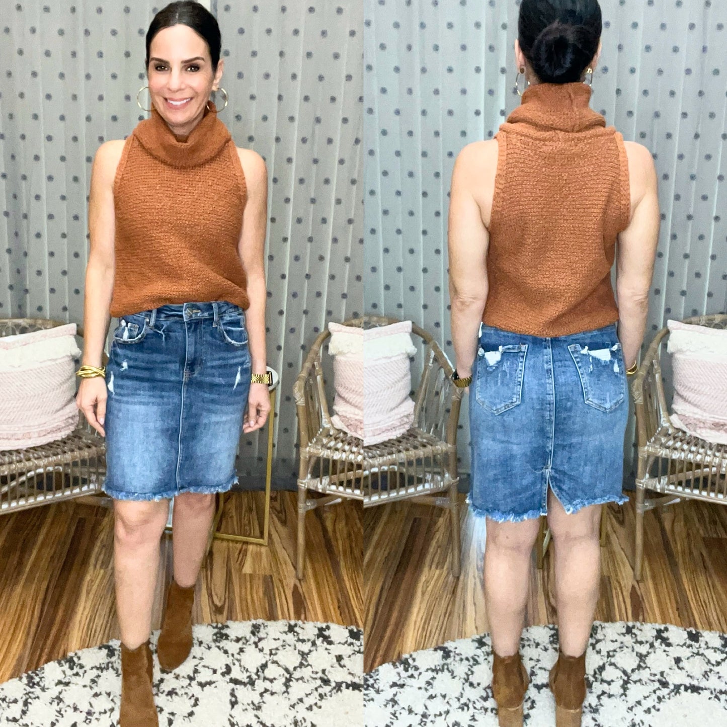 Risen Amelia Denim Mini Skirt