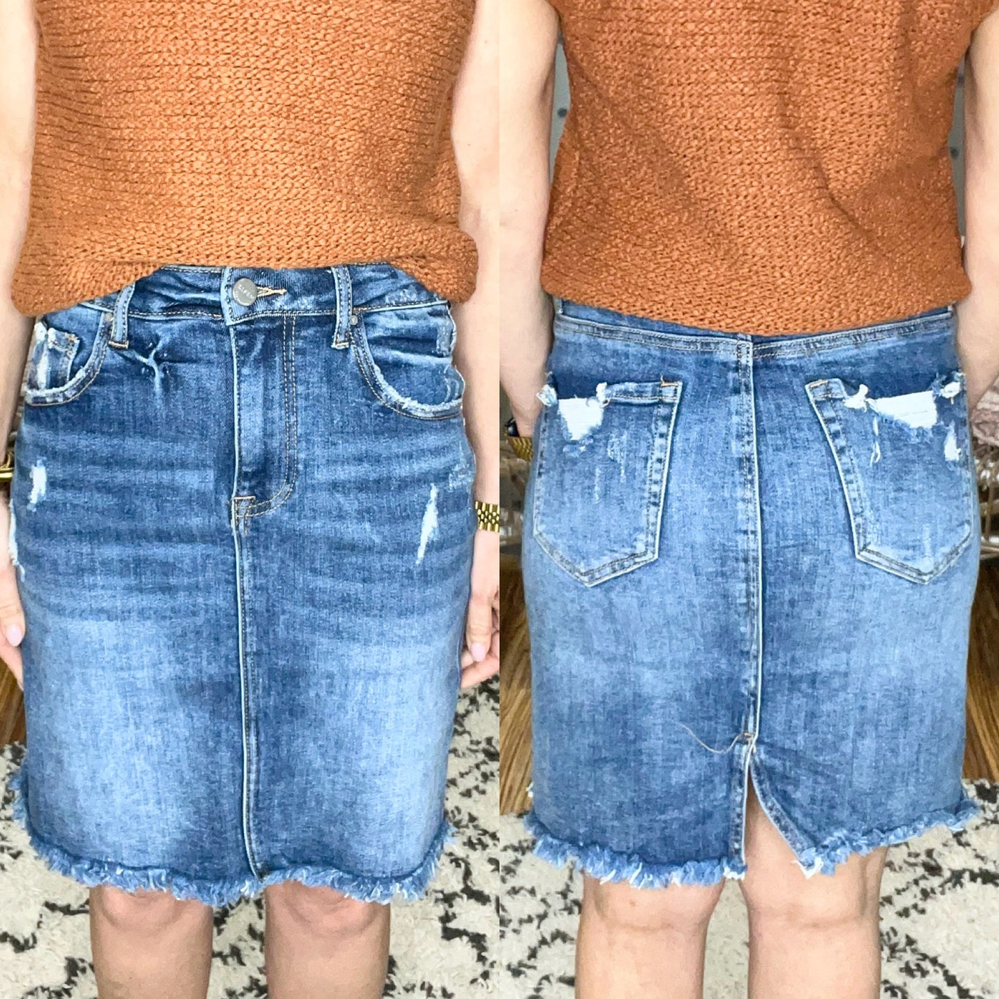 Risen Amelia Denim Mini Skirt