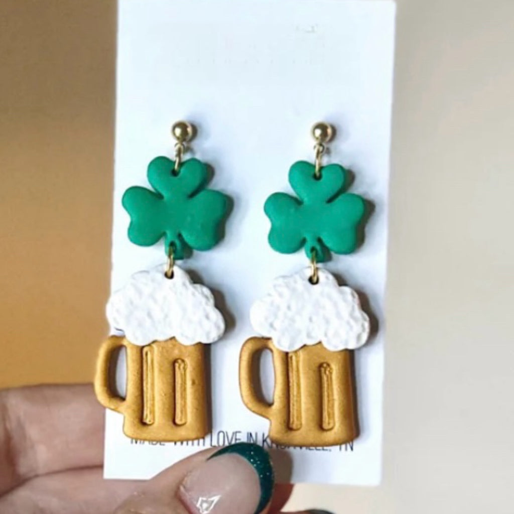 Shamrock Beer Dangles