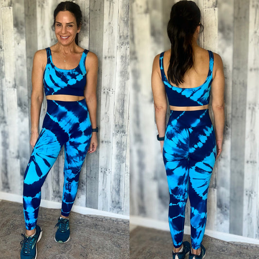 Tina Tie-Dye Sports Tank and Leggings Set