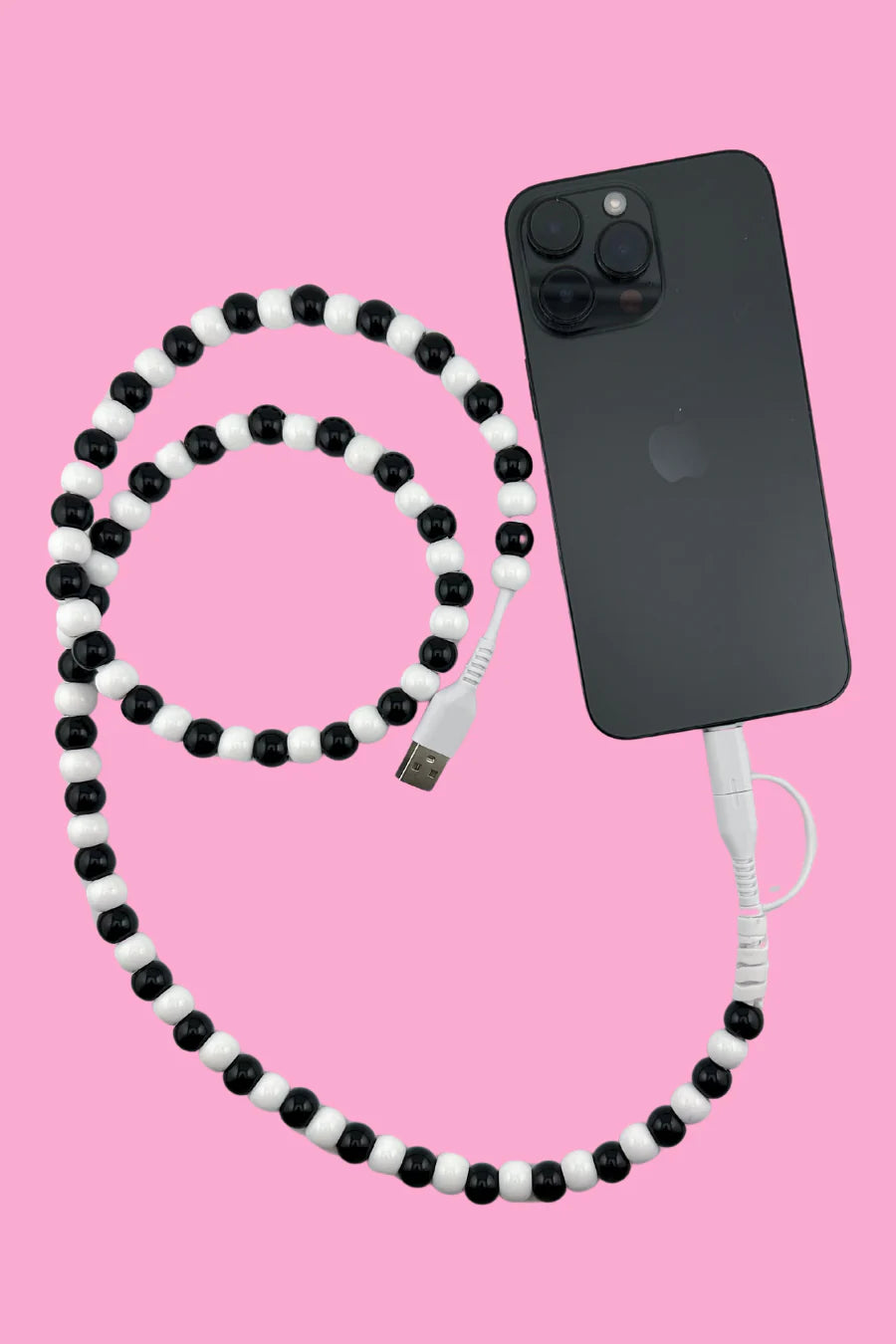 2-in-1 Beaded USB Charger - 5 colors