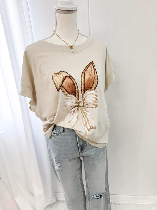 PREORDER - Bunny Ear Bow Tee