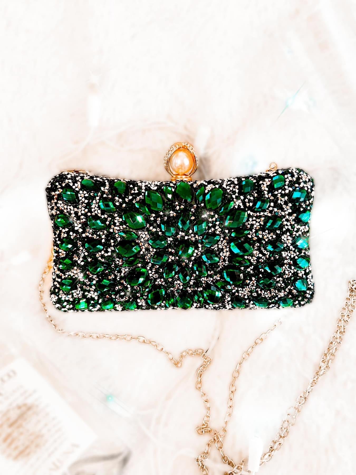 Showstopper Jeweled Clutch