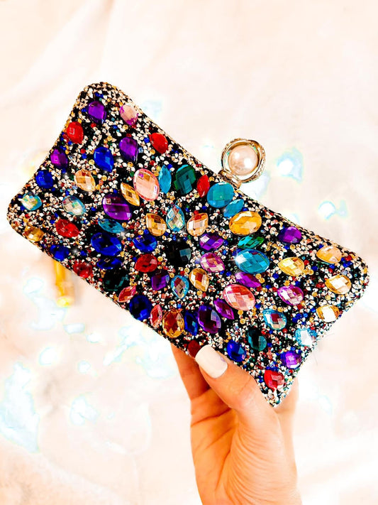 Showstopper Jeweled Clutch