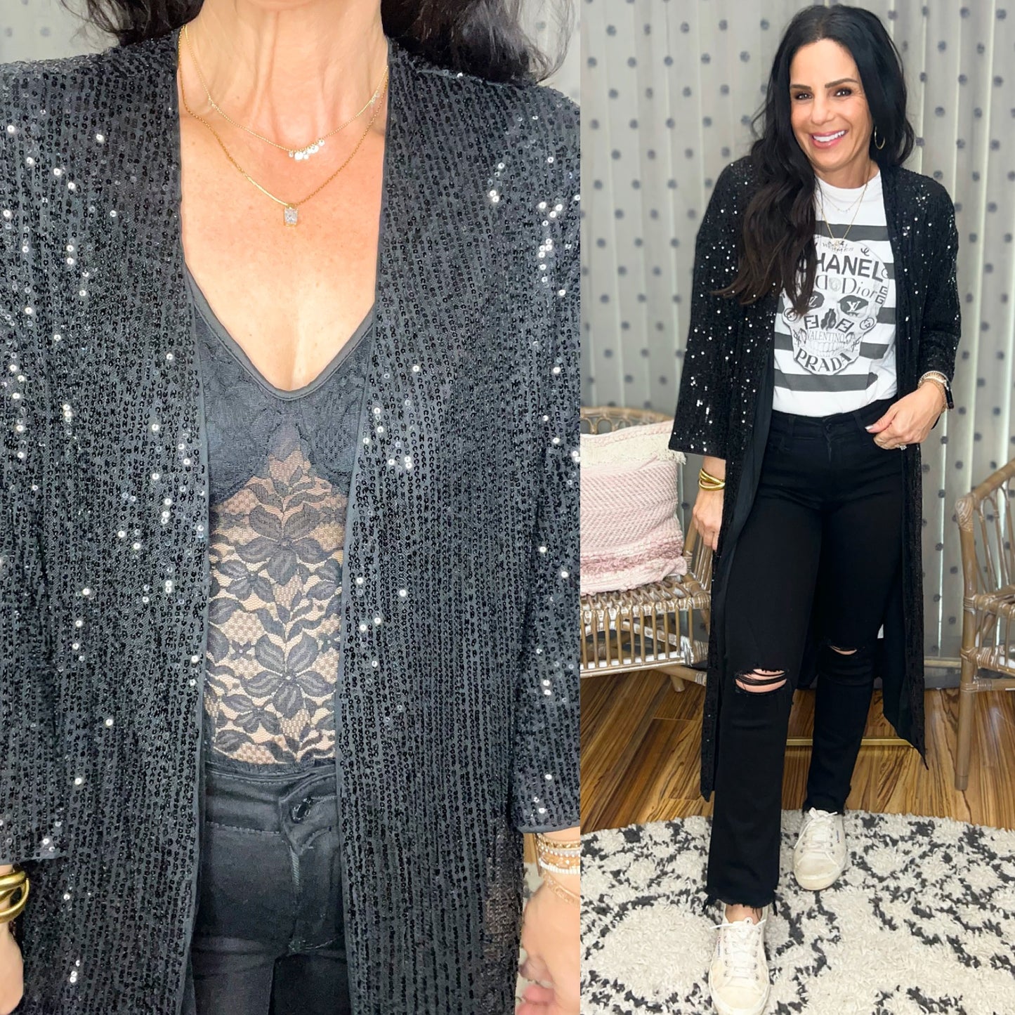 Maya Sequin Cardigan