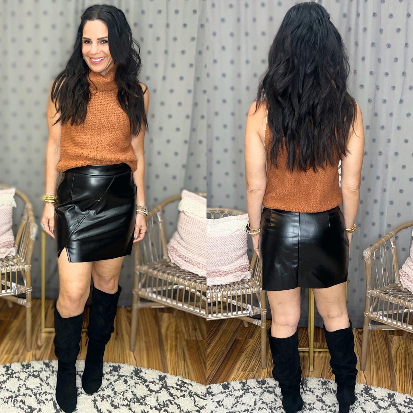 Hudson Slit Mini Skirt