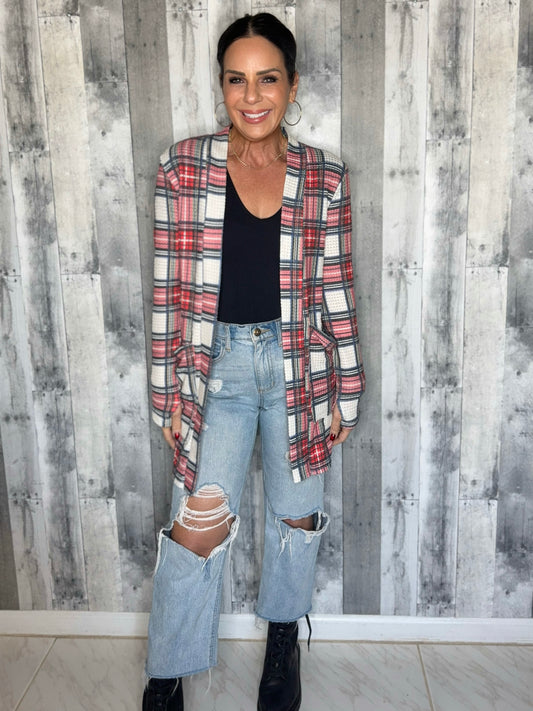 Plaid Lola Cardigan