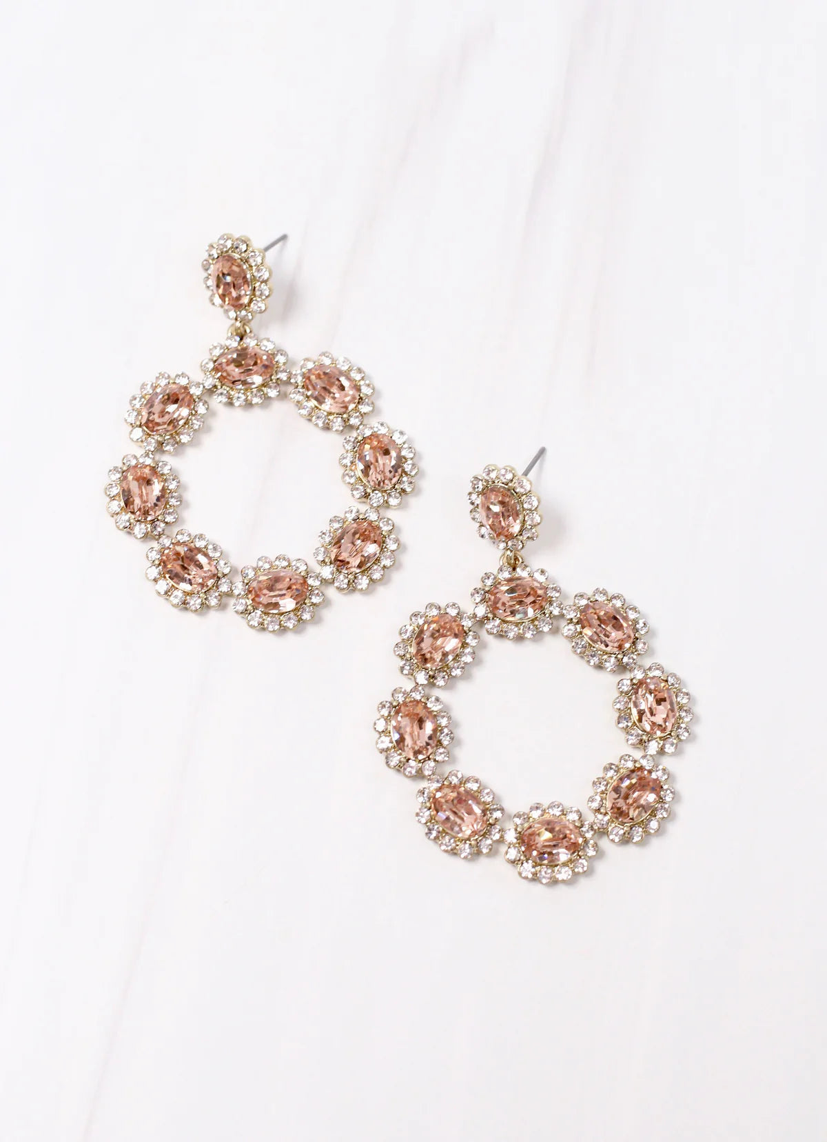 Marcie Crystal Drop Earrings