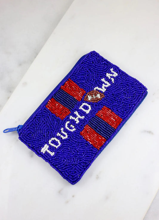 Touchdown Beaded Pouch