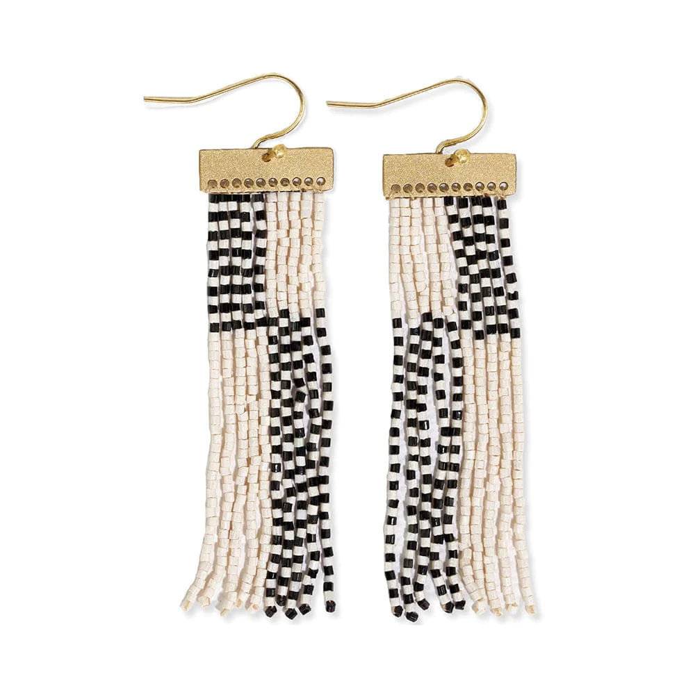 Lana Beaded Fringe Earrings - 2 colors