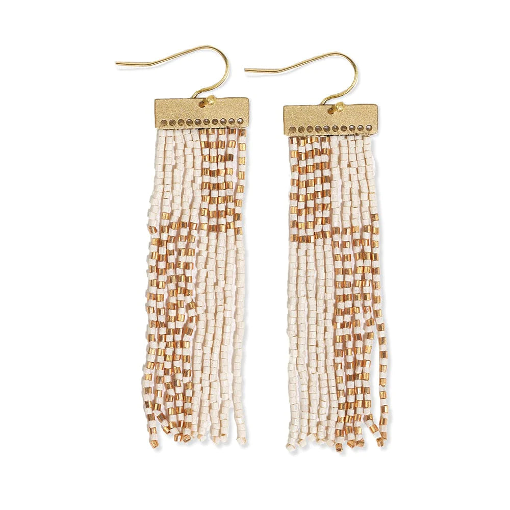 Lana Beaded Fringe Earrings - 2 colors