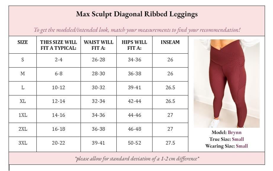 Molly Max Sculpt Ribbed Leggings - 4 colors