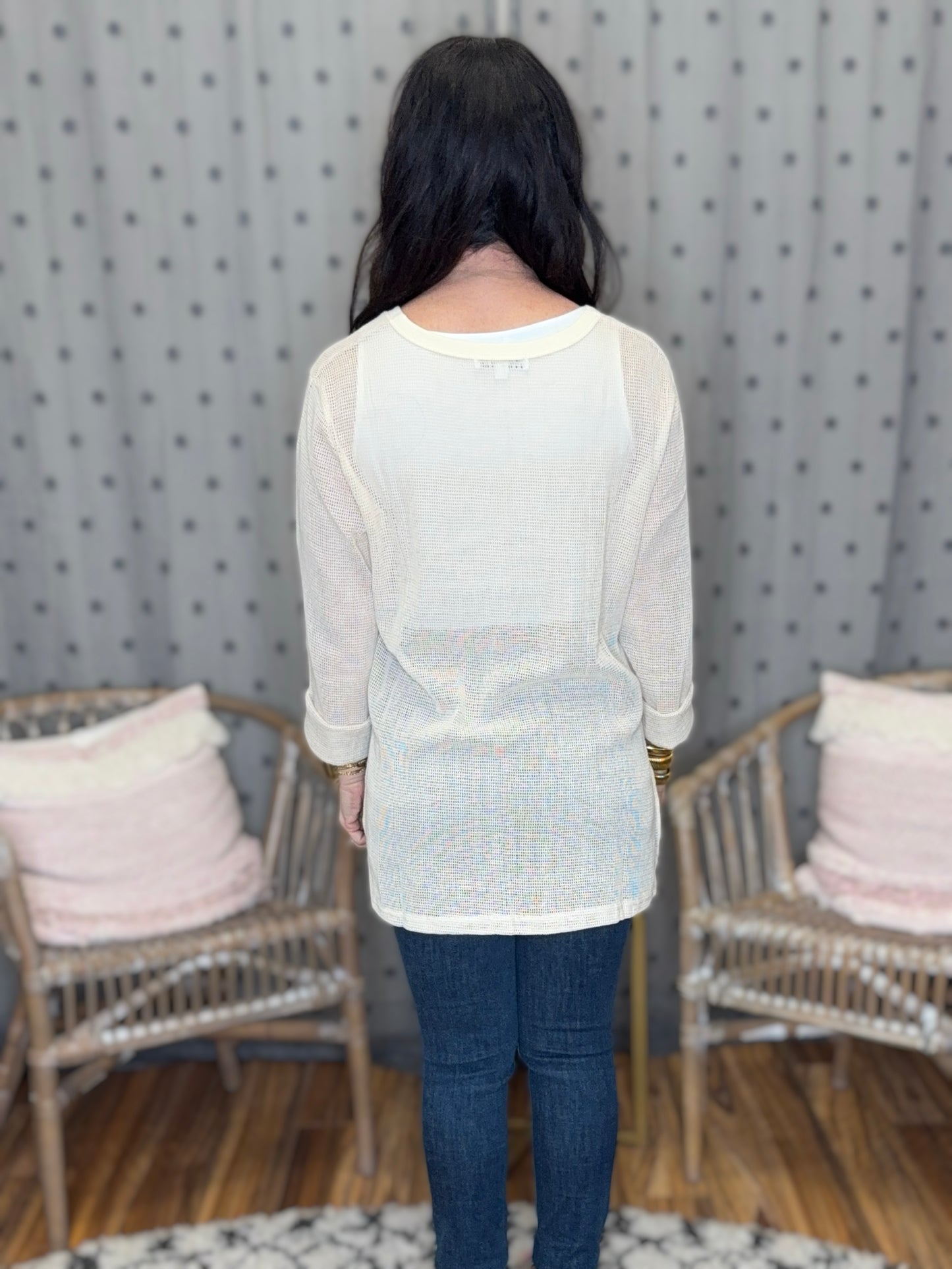 Mellow Mesh Cotton Top