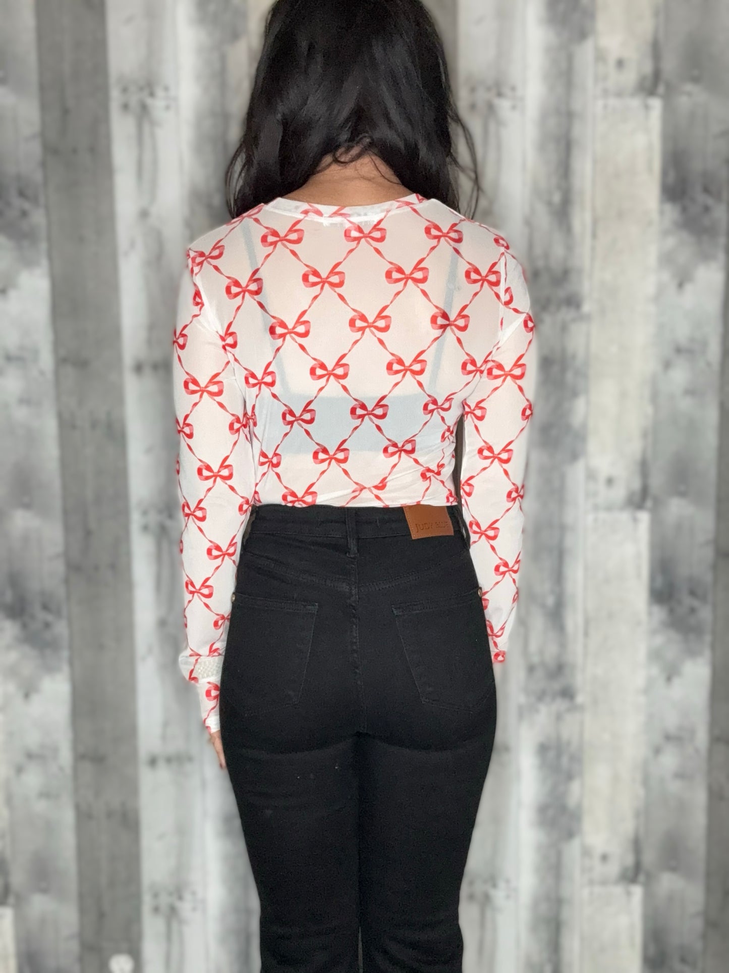 Holiday Dress It Up Mesh Top