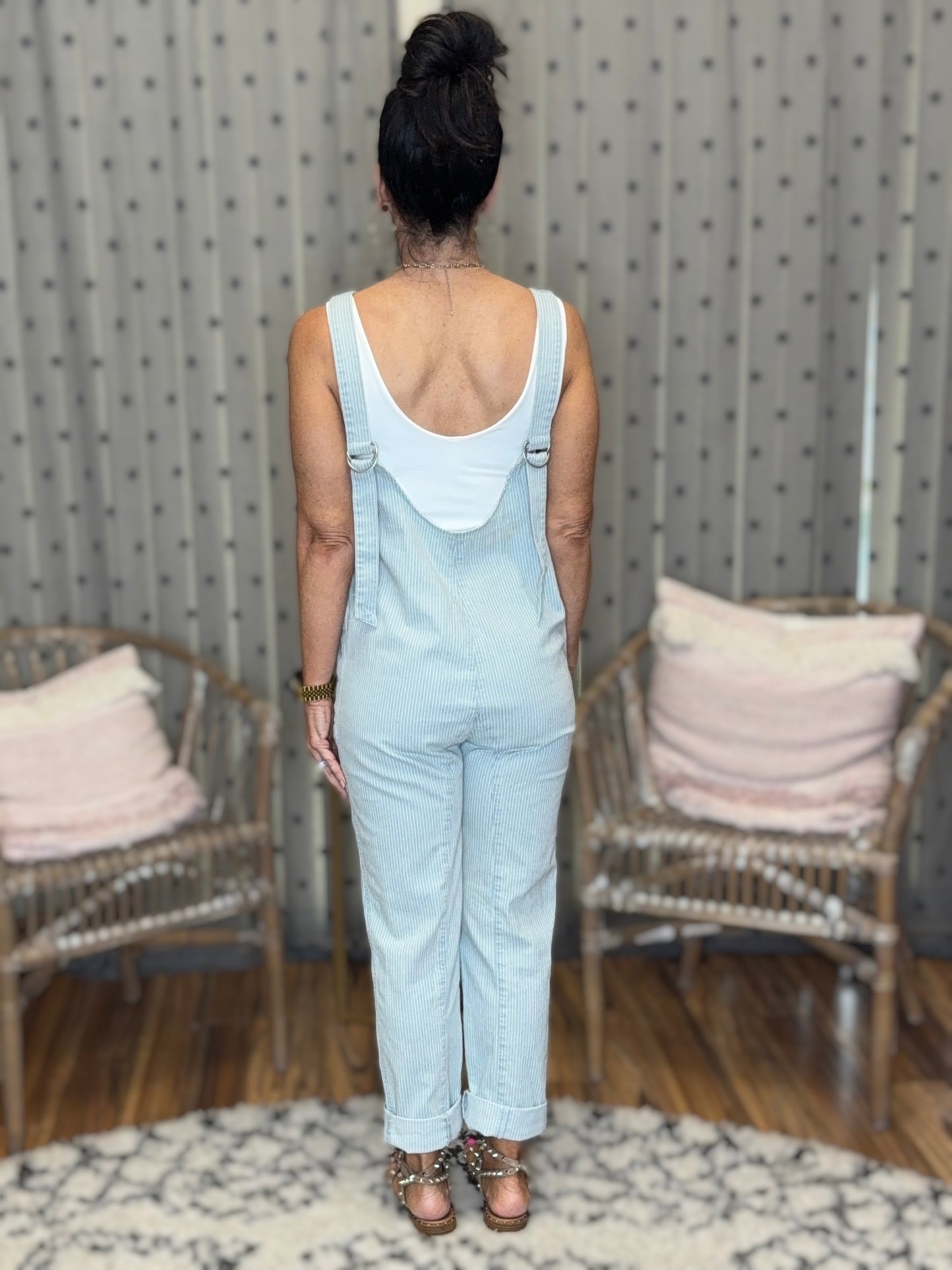 Stripe Britte Romper Overalls