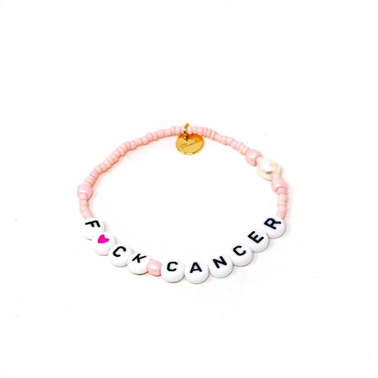 The Sis Kiss F🩷ck Cancer Bracelet