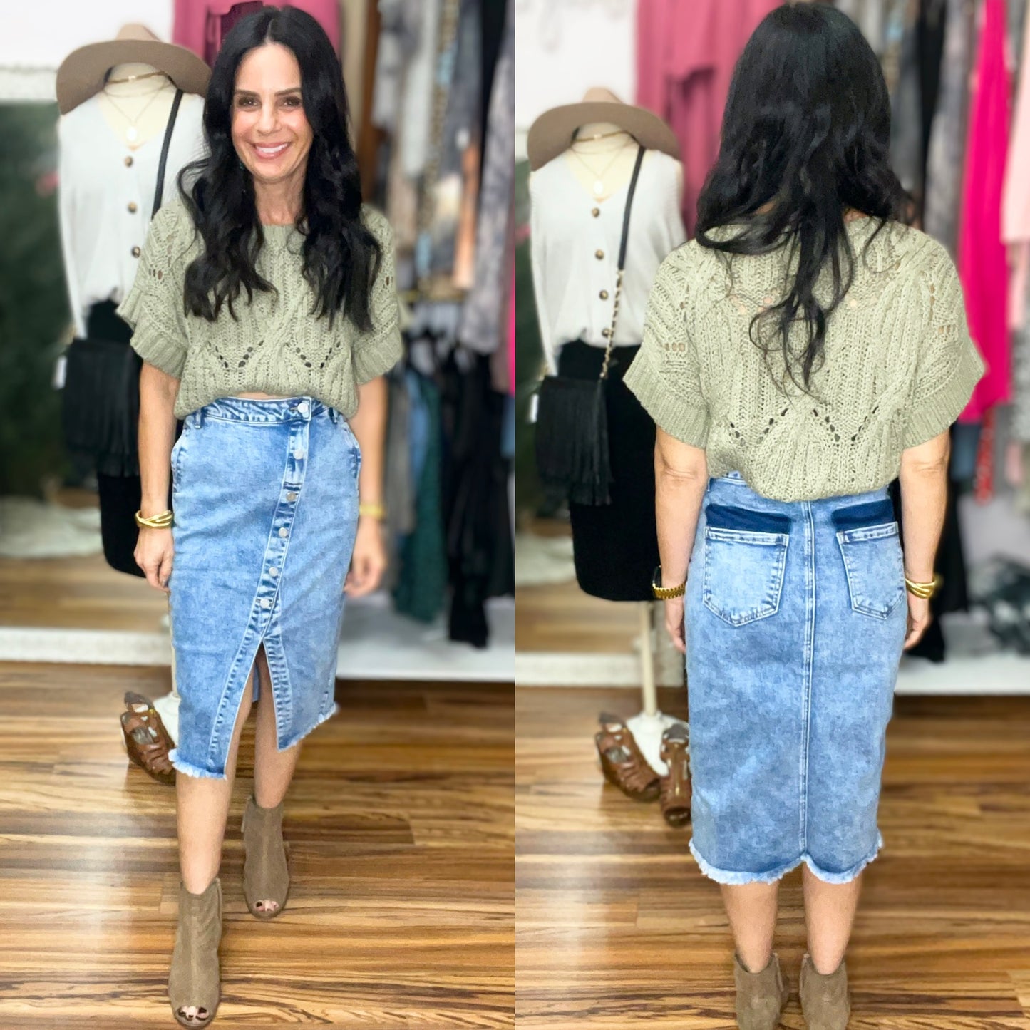 Courtney Denim Skirt