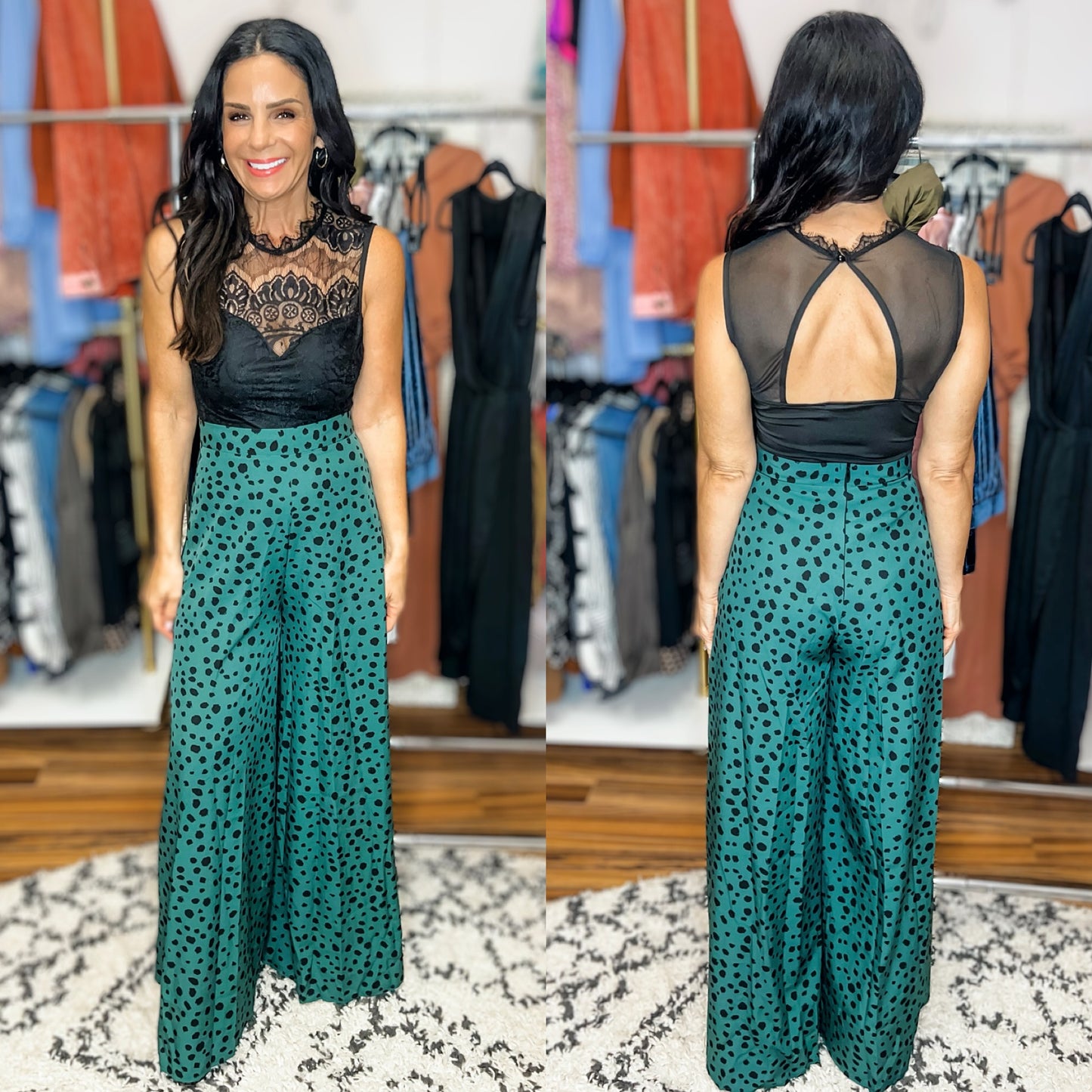 Simone Printed Wide Leg Pants