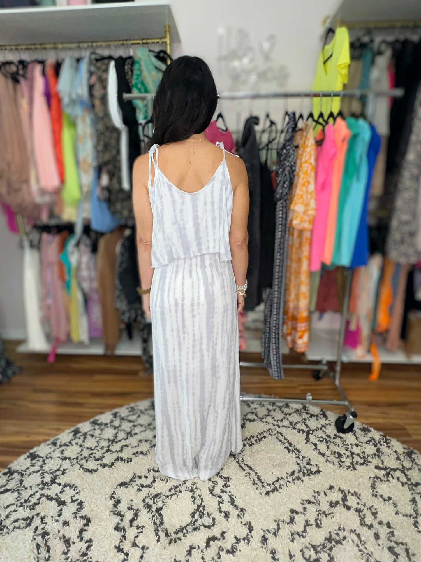 No More Grey Skies Maxi Dress