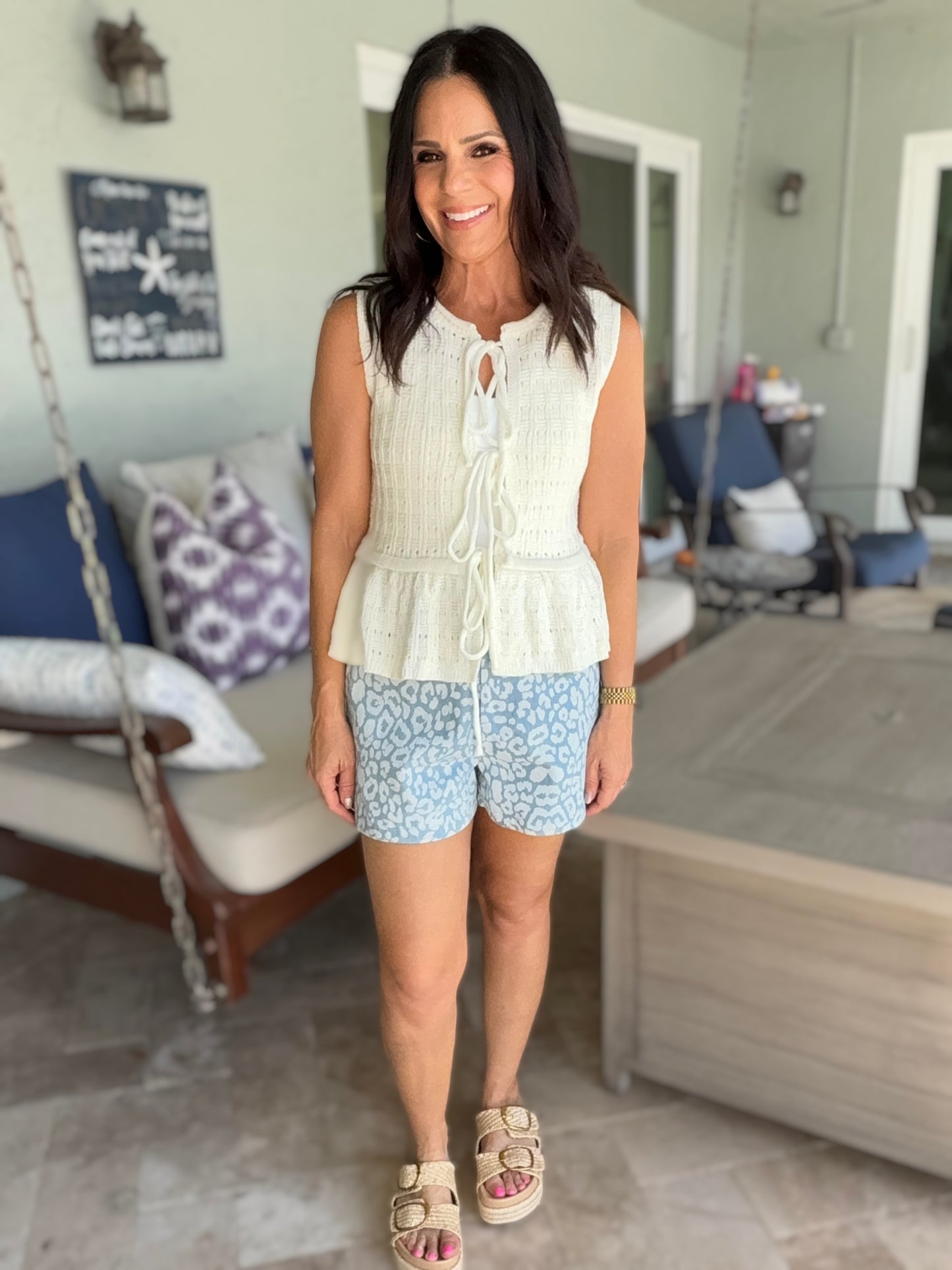 Besos Tie Sweater Vest - 3 colors