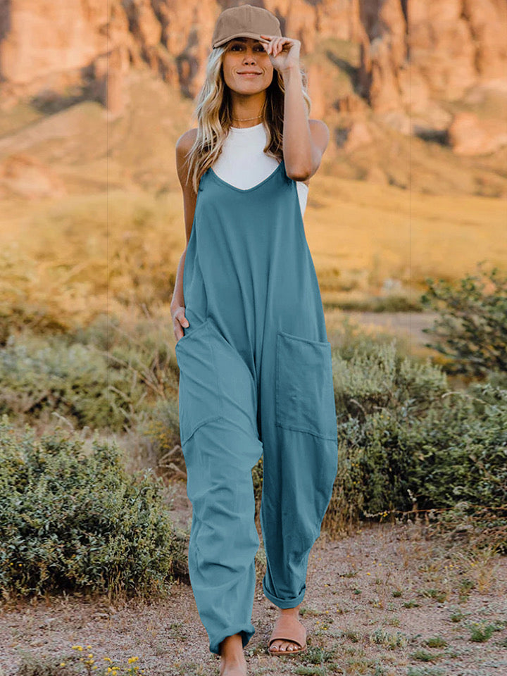 Kelsey V-Neck Sleeveless Jumpsuit