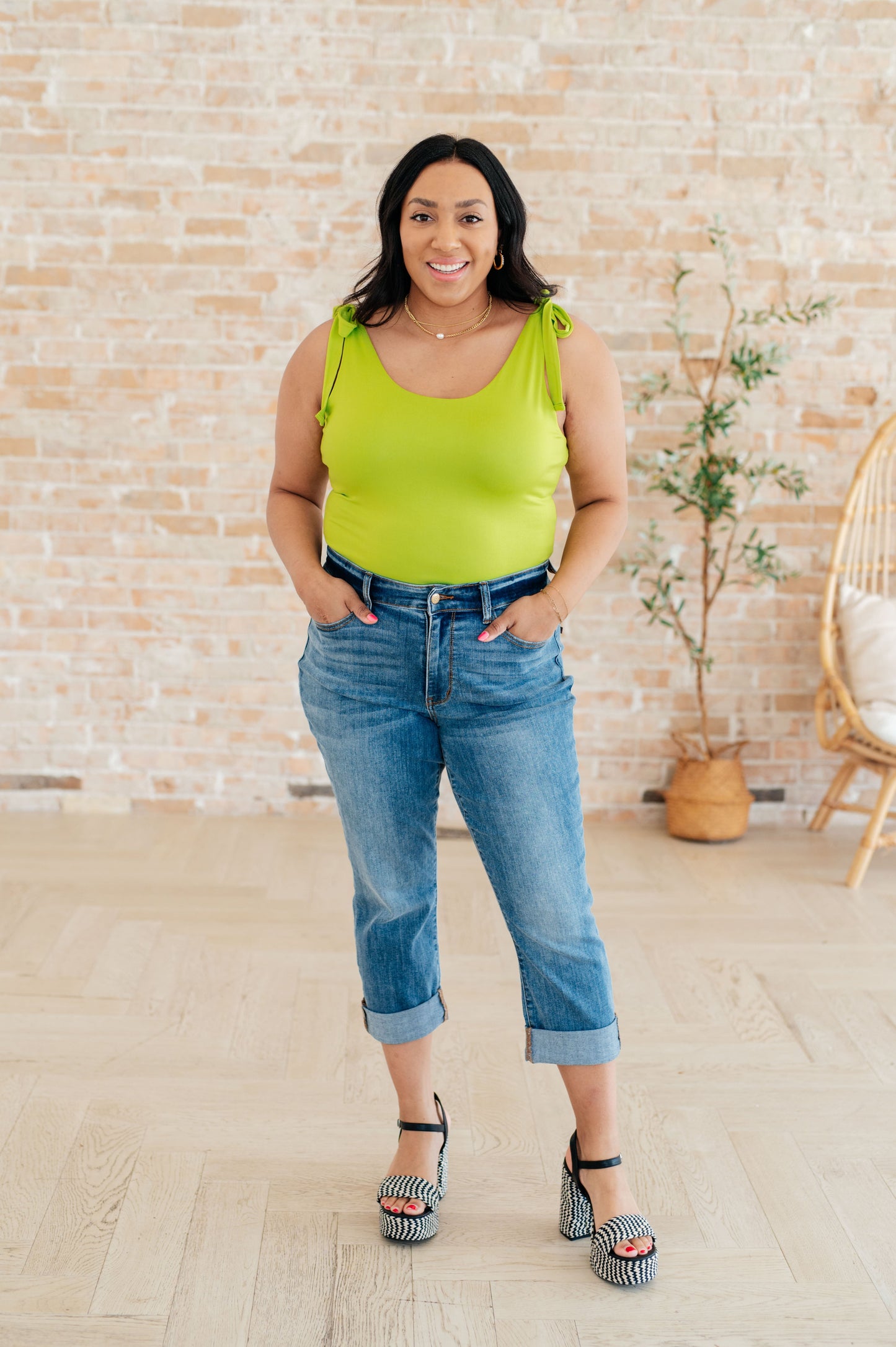 Just a Spritz Bodysuit in Lime