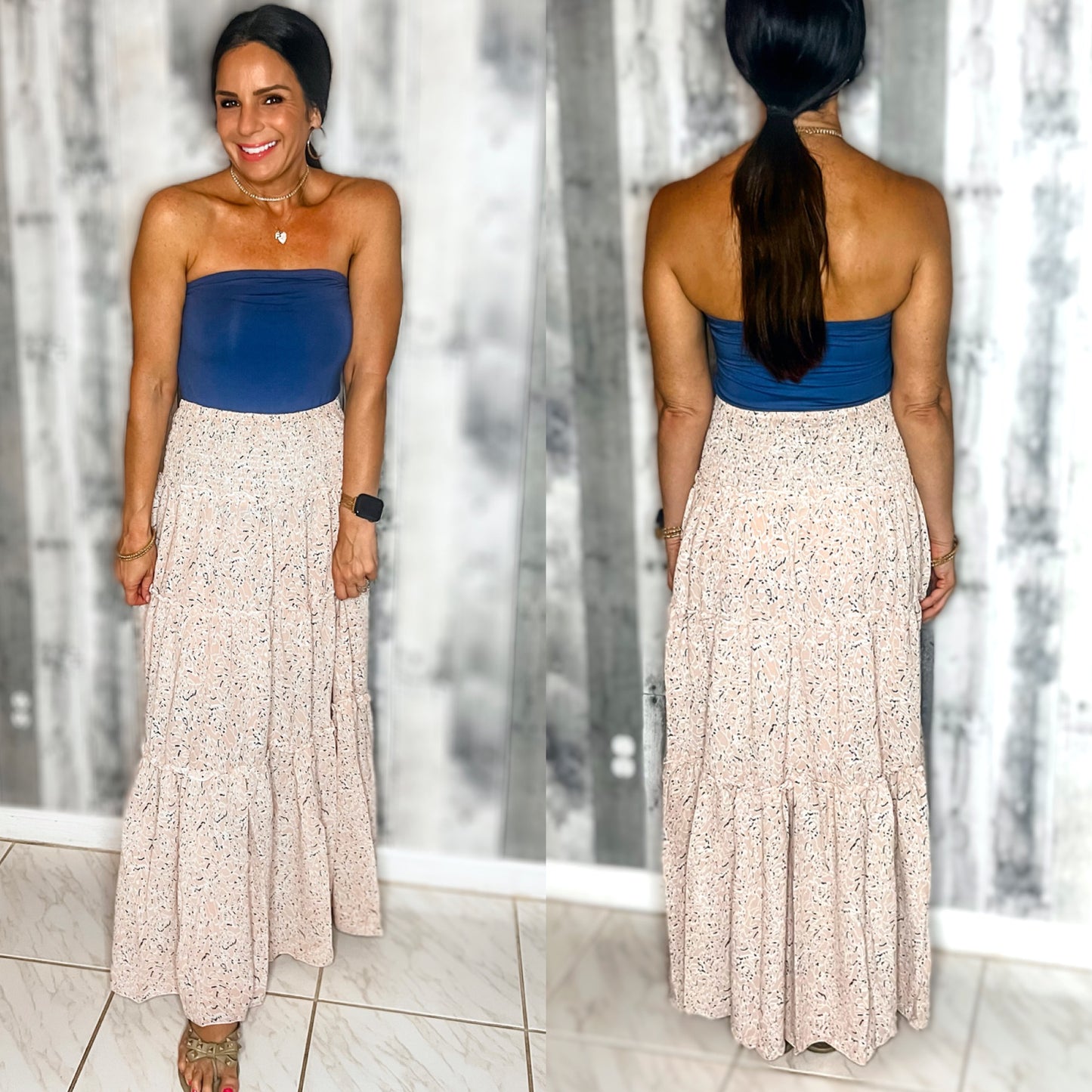 Lacey Tiered Maxi Skirt