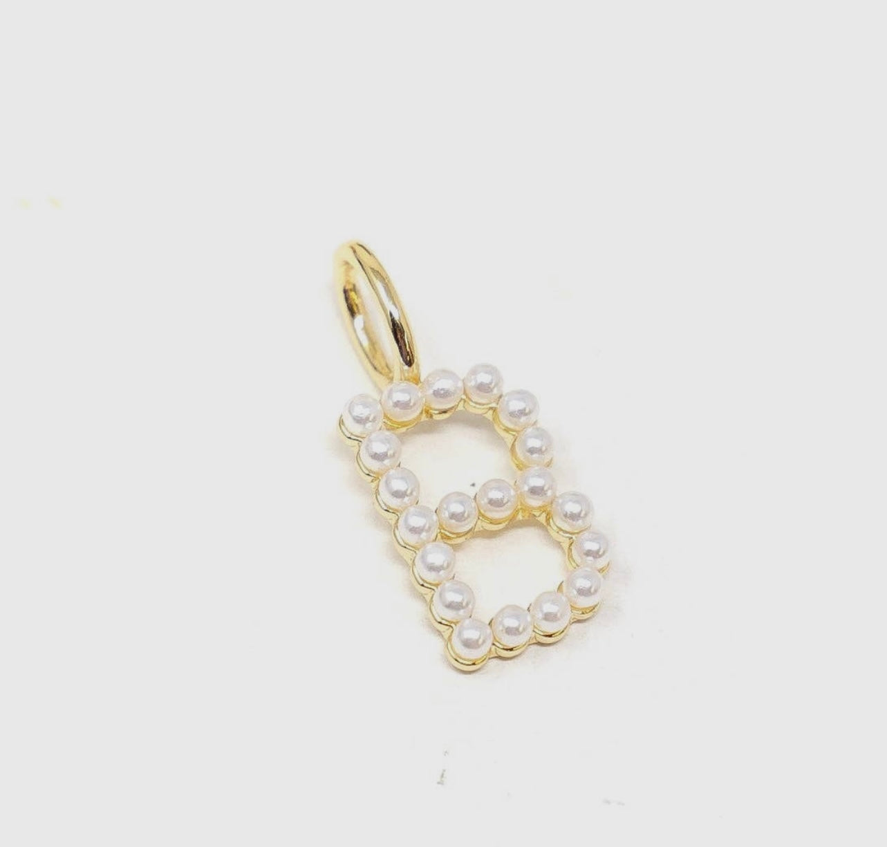 SisKiss Pearl Initial Charm