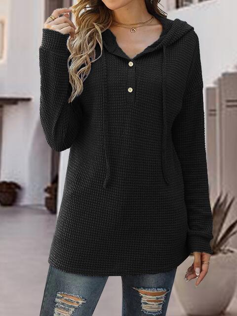 Meghan Waffle Knit Hoodie