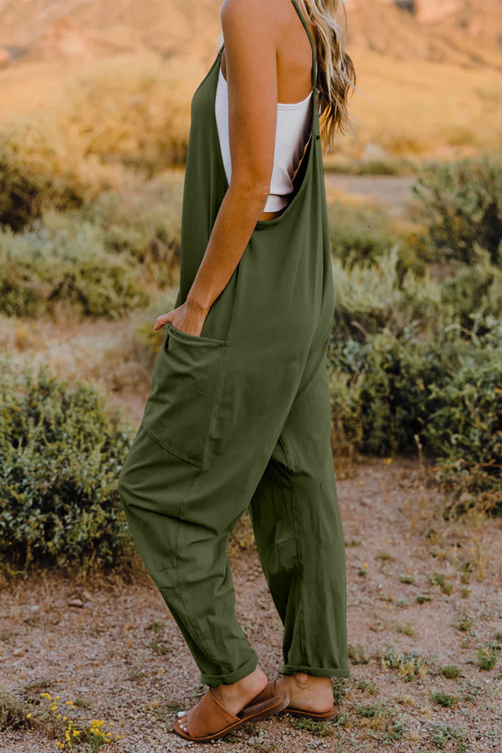 Kelsey V-Neck Sleeveless Jumpsuit