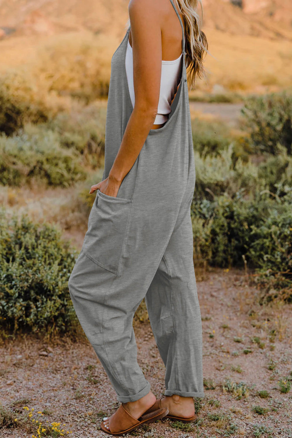 Kelsey V-Neck Sleeveless Jumpsuit