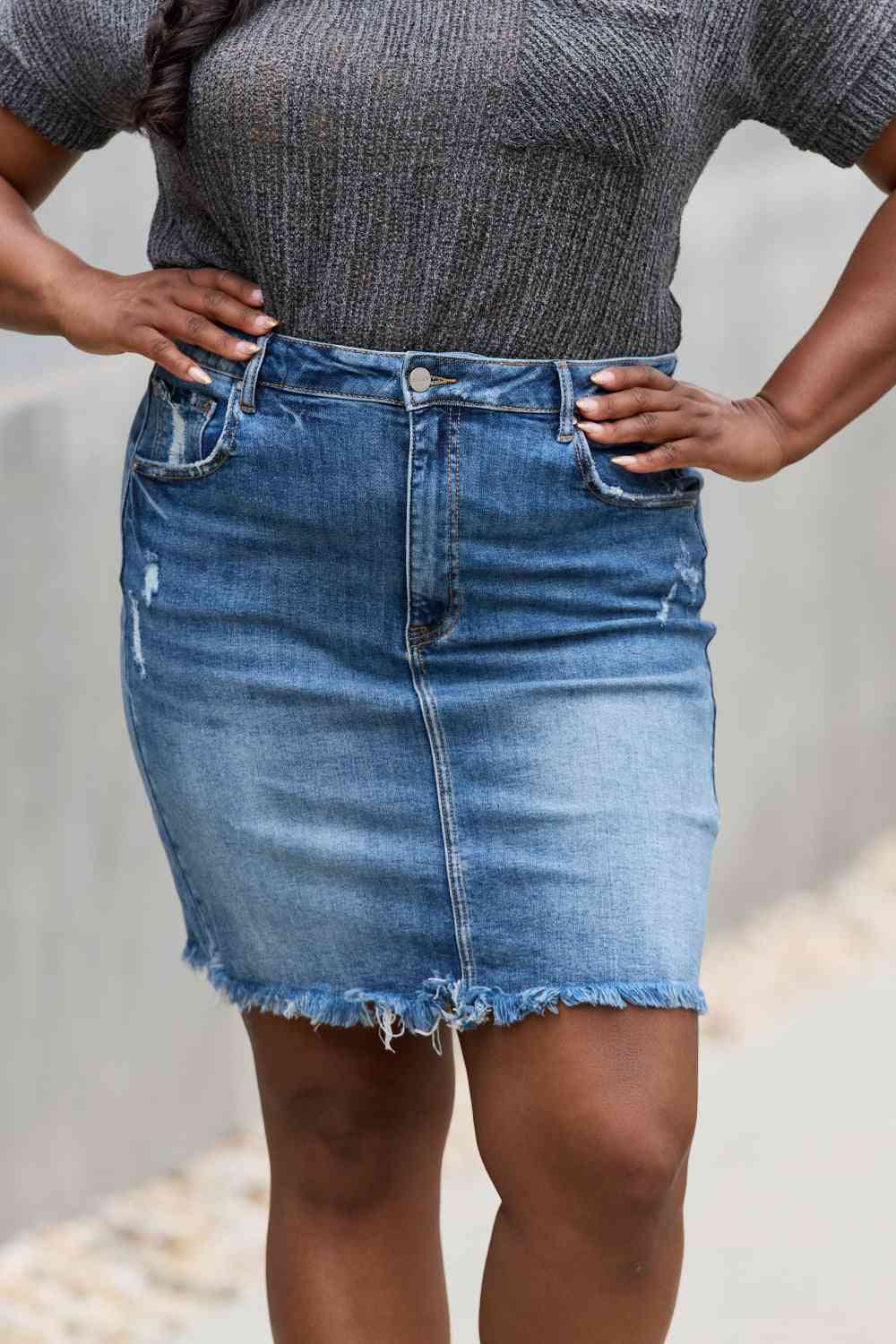 Risen Amelia Denim Mini Skirt