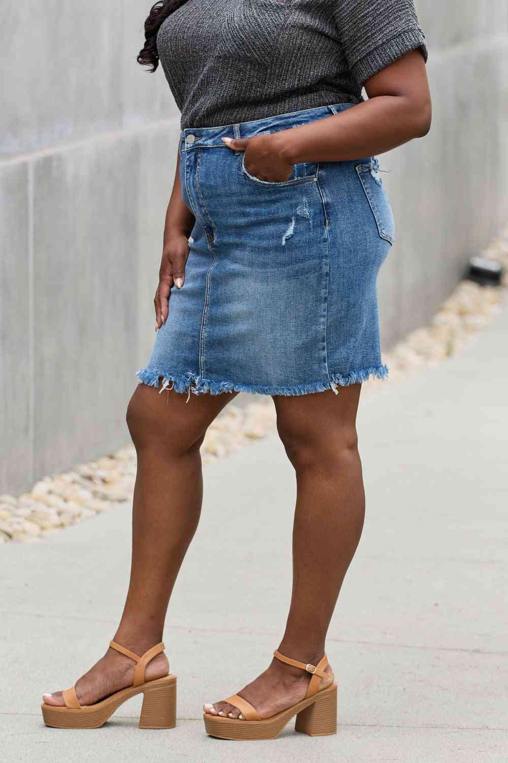 Risen Amelia Denim Mini Skirt