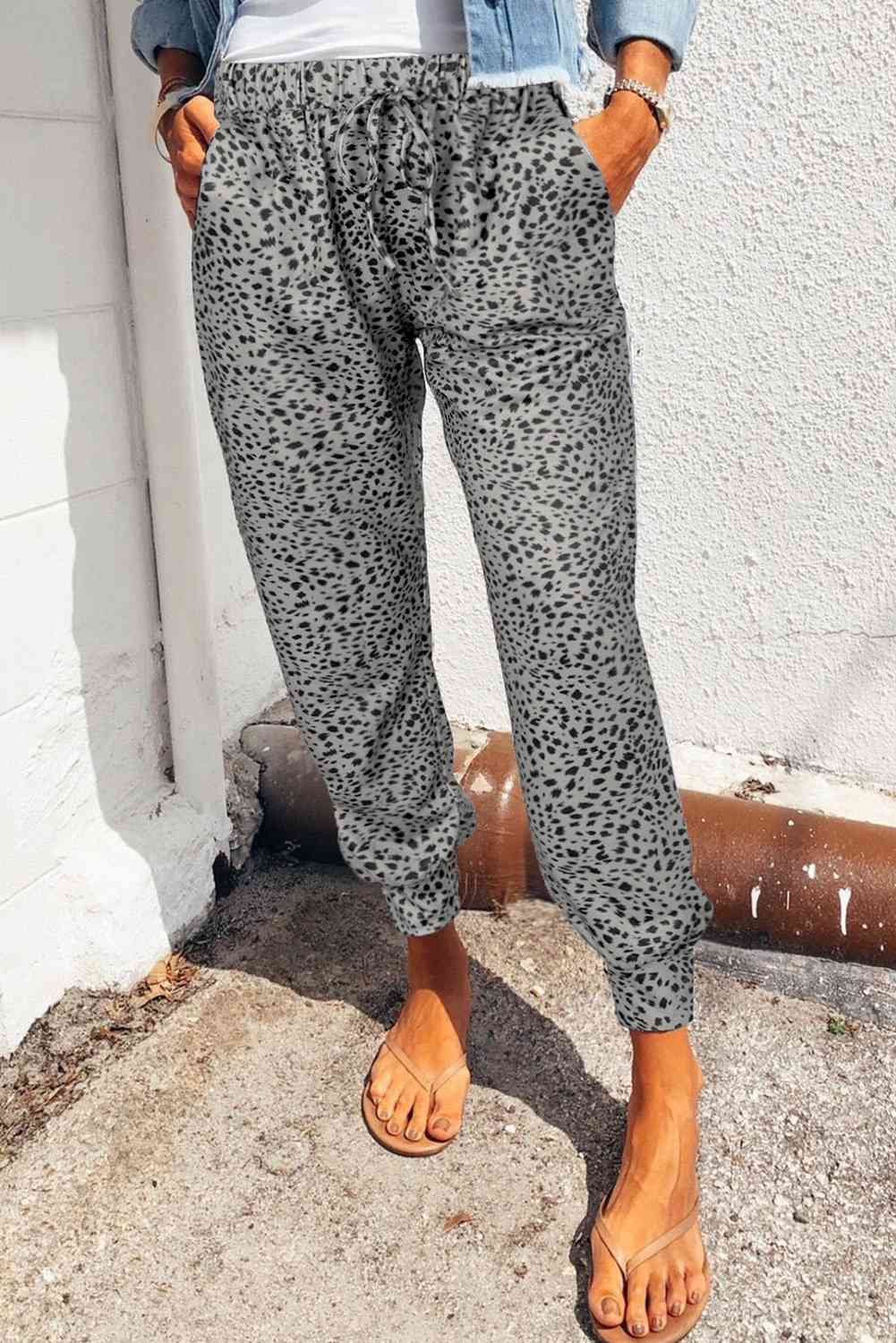 Maddox Leopard Joggers