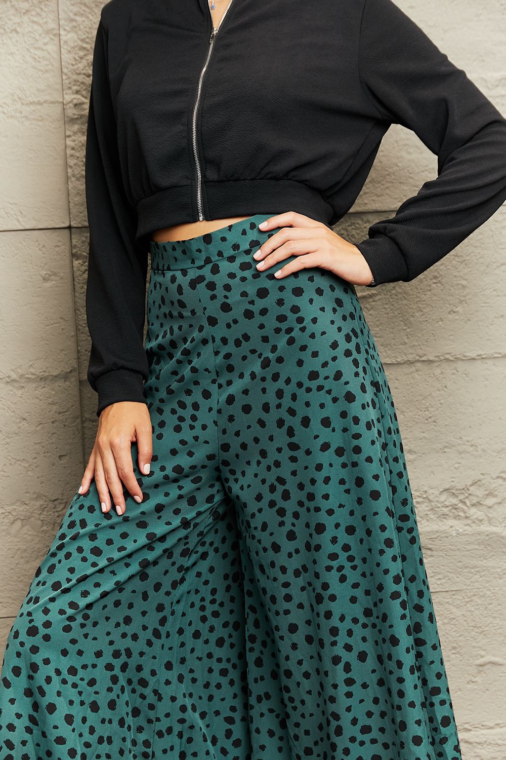 Simone Printed Wide Leg Pants