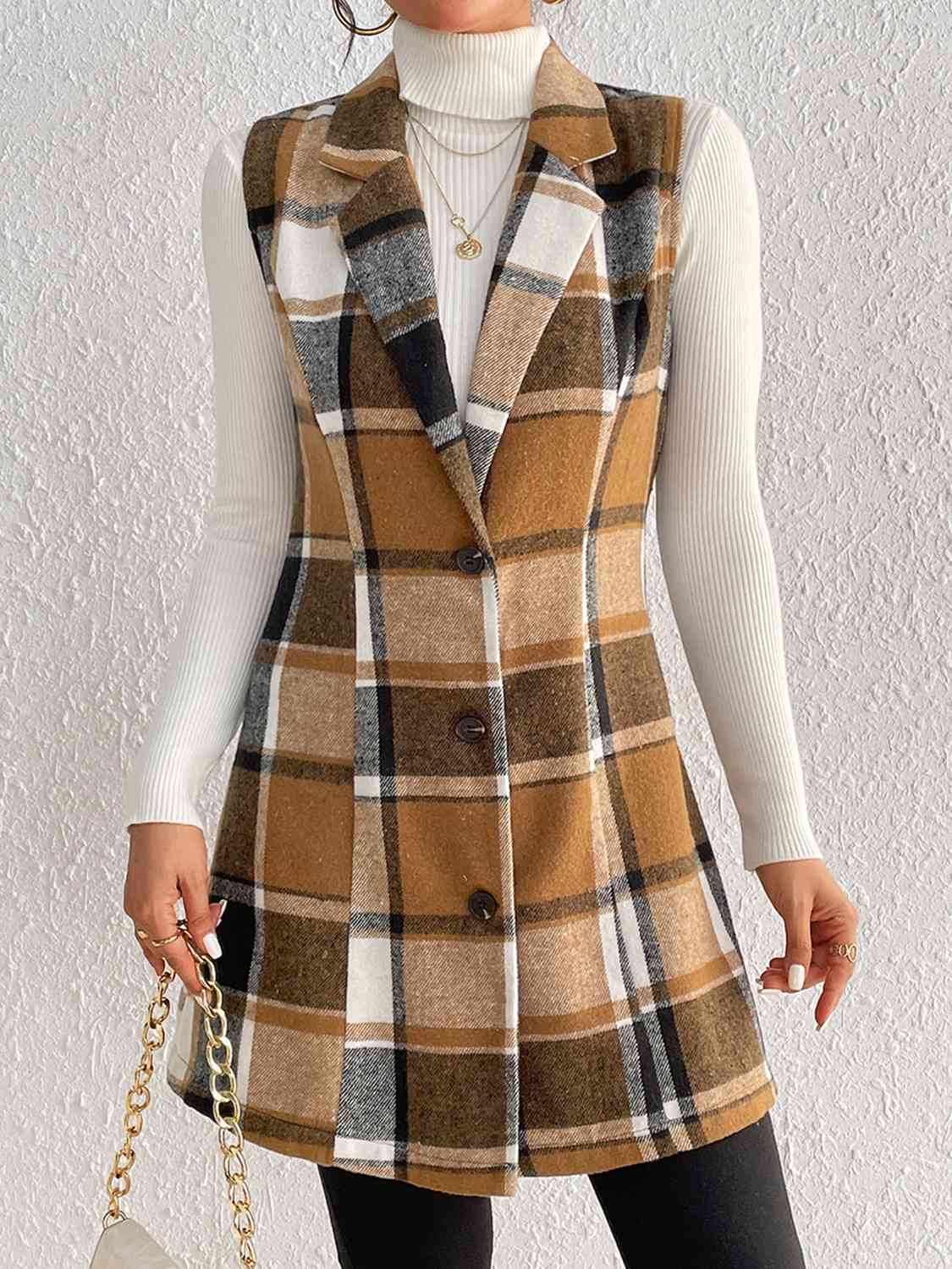 Penelope Plaid Vest