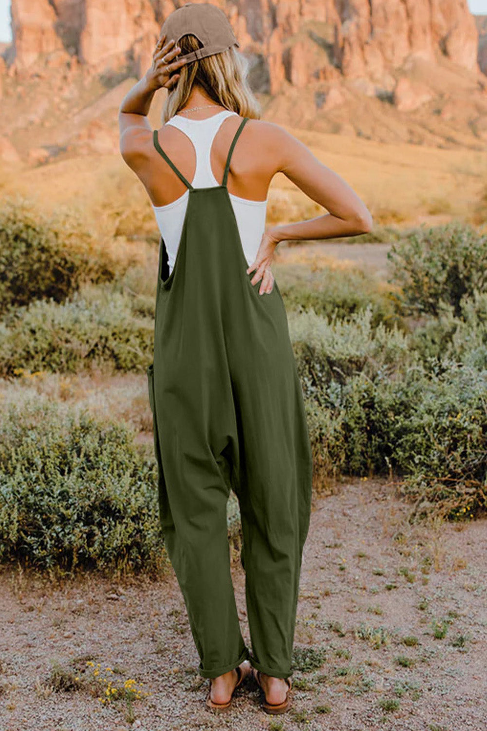 Kelsey V-Neck Sleeveless Jumpsuit