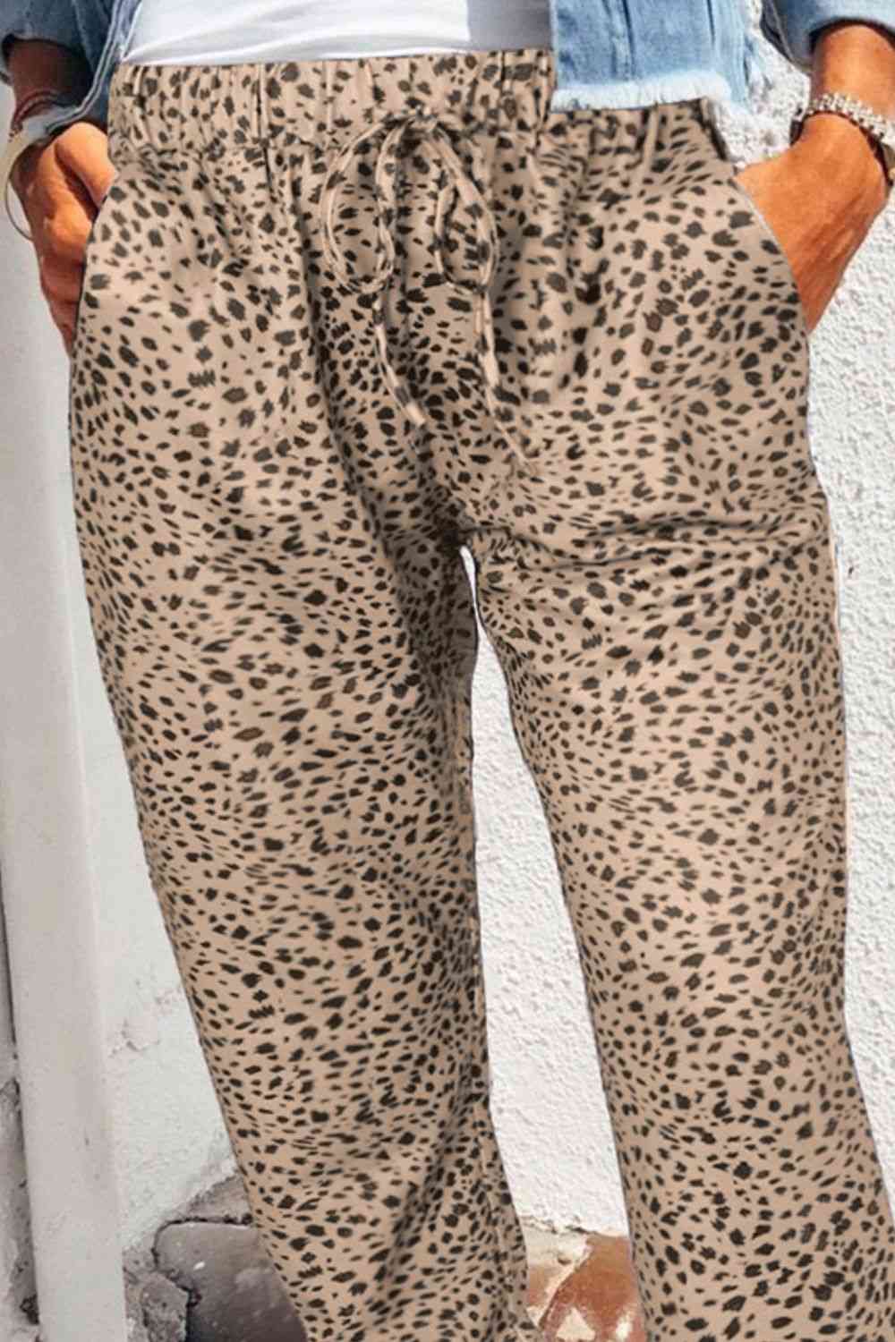 Maddox Leopard Joggers