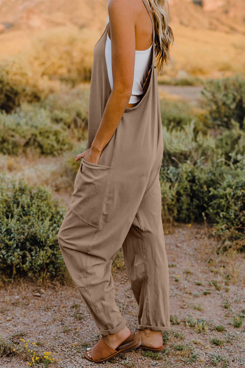 Kelsey V-Neck Sleeveless Jumpsuit