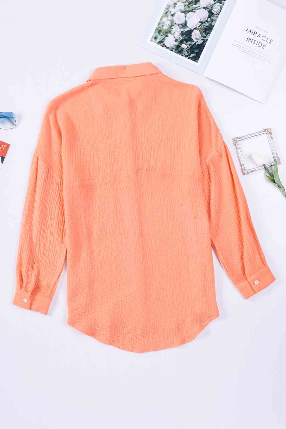 Tamra Textured Color Block Shirt