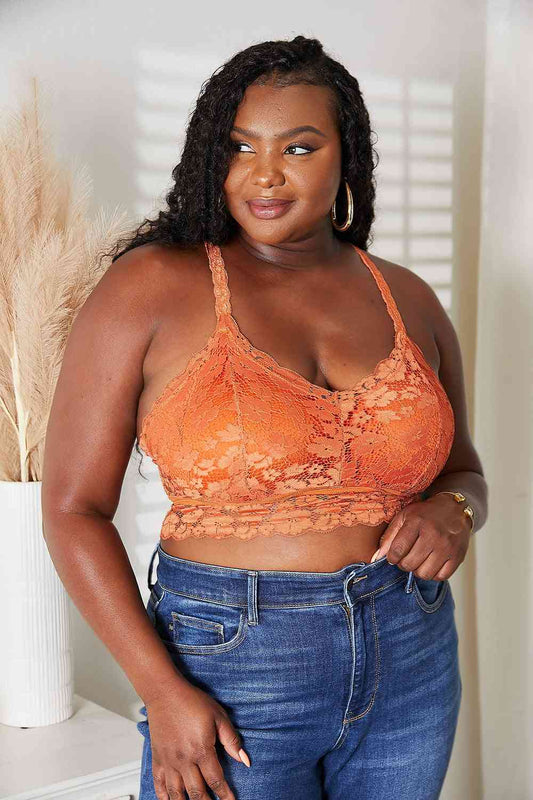 Juliette Lace Bralette - Rust